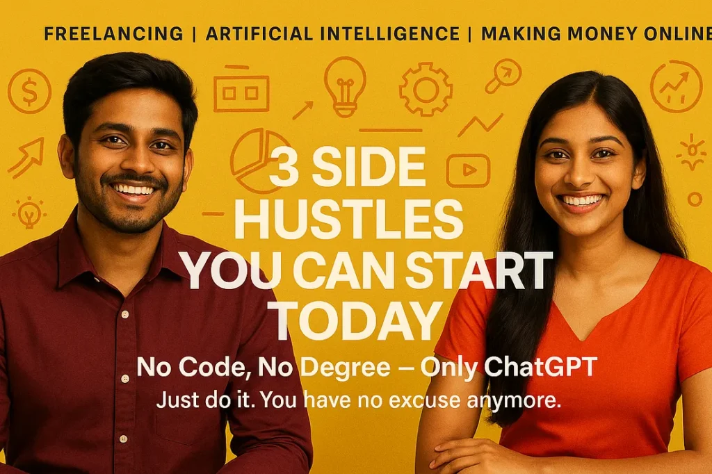 3 Side Hustles to Get Rich in 2026 — No Code, No Degree, Just ChatGPT (Start Today)